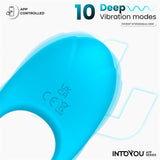 Ringo Anillo Vibrador Con App Unibody Azul