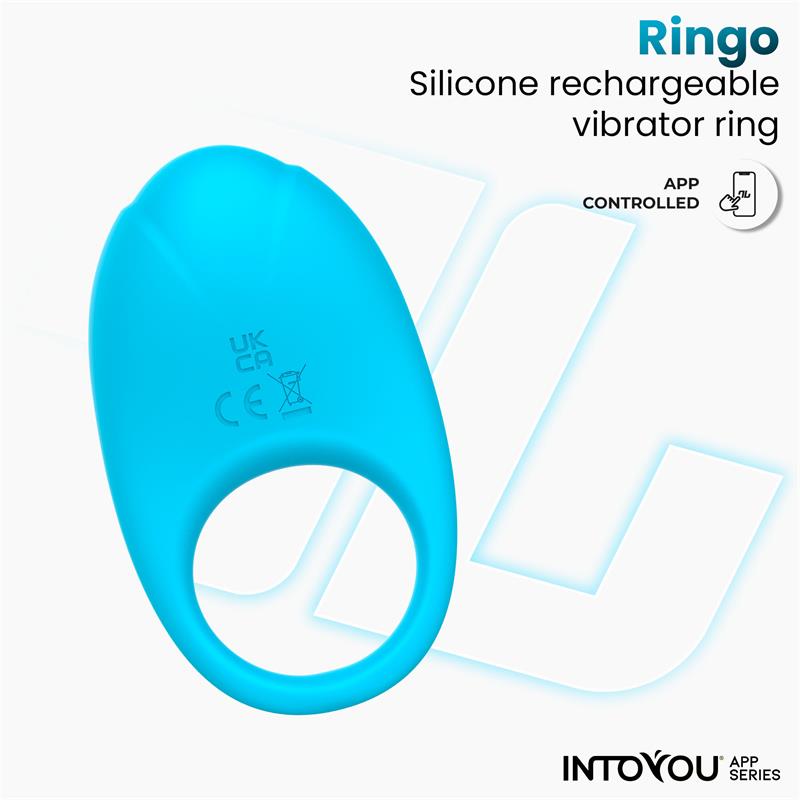 Ringo Anillo Vibrador Con App Unibody Azul
