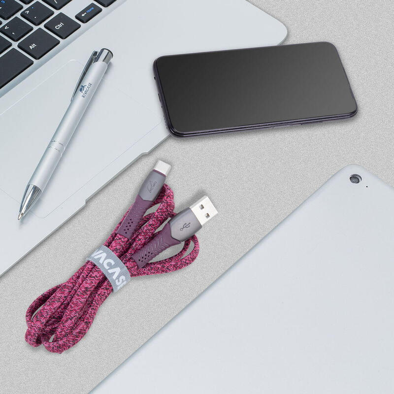 Rivacase Ps6102 Rd12 Cable Usb Usb 2.0 1,2 M Usb C Usb A Rojo