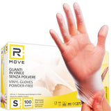 Rmove 1conf. Da 100pz Tg.S - Guanti Vinyl Clear Uso Medico Senza Polvere
