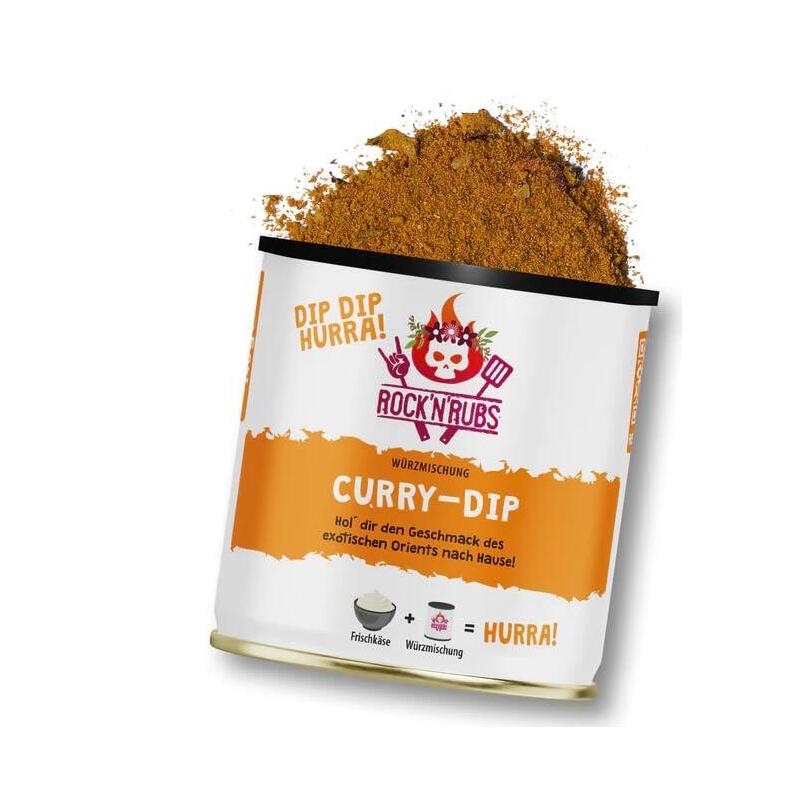 Rock N Rubs Dip Dip Hurra Curry - Dip 140g Mhd 01 28