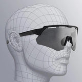 Rockbros 189114 Polarised Cycling Glasses With Uv Protection And Prescription Insert, Grey