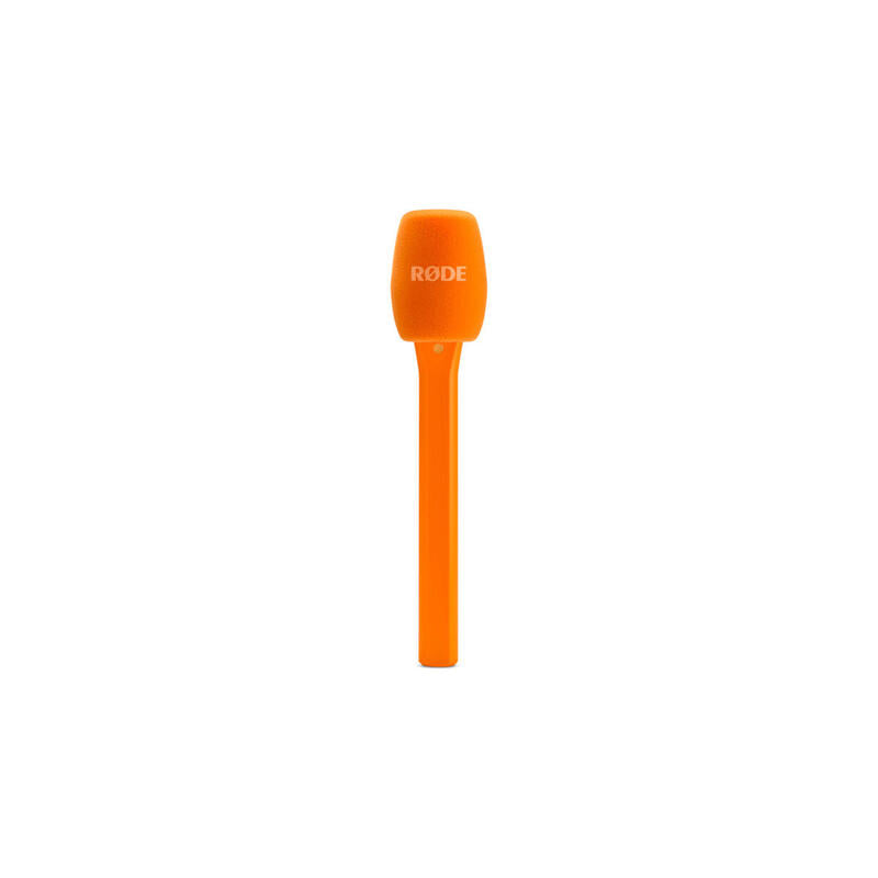 Rode Microphones Interview Micro, Micrófono Naranja, Adaptador De Mano Para Módulos Transmisores Inalámbricos Rode Interviewmicroora