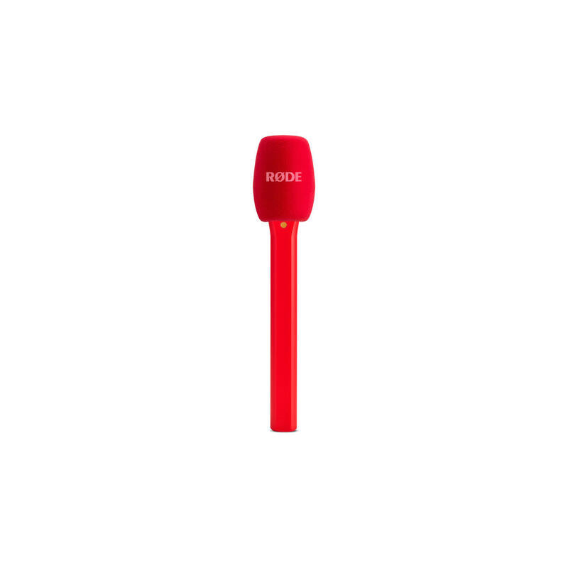 Rode Microphones Interview Micro, Micrófono Rojo, Adaptador De Mano Para Módulos Transmisores Inalámbricos Rode Interviewmicrored