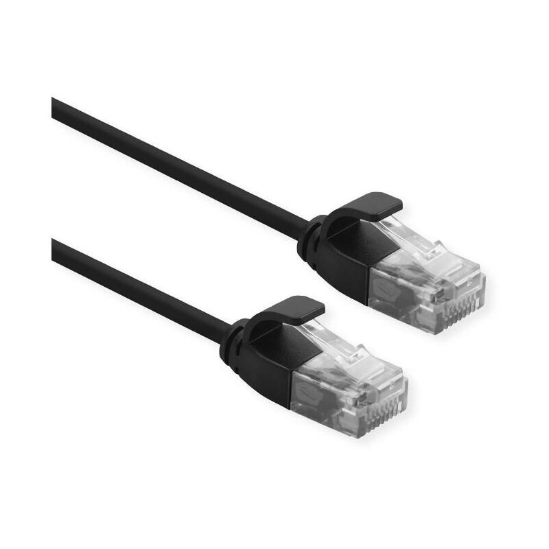 Roline 21.15.3954 Cable De Red Negro 1,5 M Cat6a U/Utp [Utp] (Roline Slim Ca6a Utp Cu Lszh Ethernet Cable Blac..)