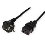 Roline Cable De Alimentación Contacto De Protección- Iec320-C19 16a, Negro, 0,8 M