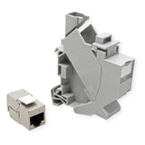 Roline Carriles De Soporte Adaptador Fr Keystone Module, Incluye. Cat.6a Keystone, Apantallado, 45
