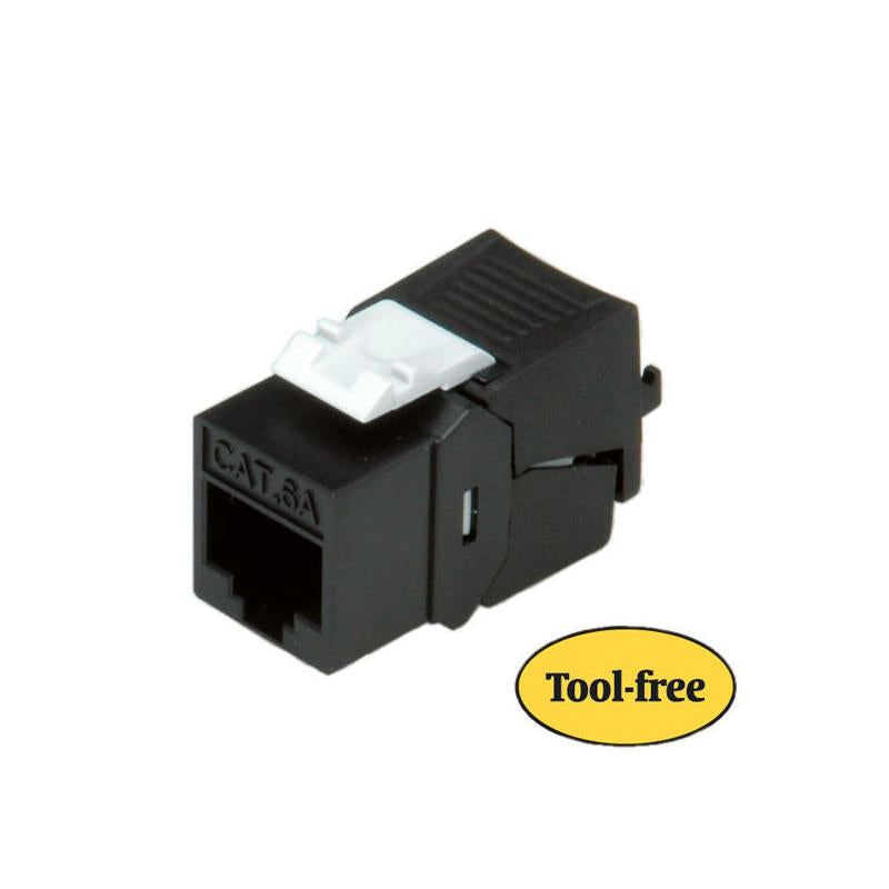 Roline Kat.6a Class Ea Keystone Sin Apantallar Sin Herramientas Slim Negro