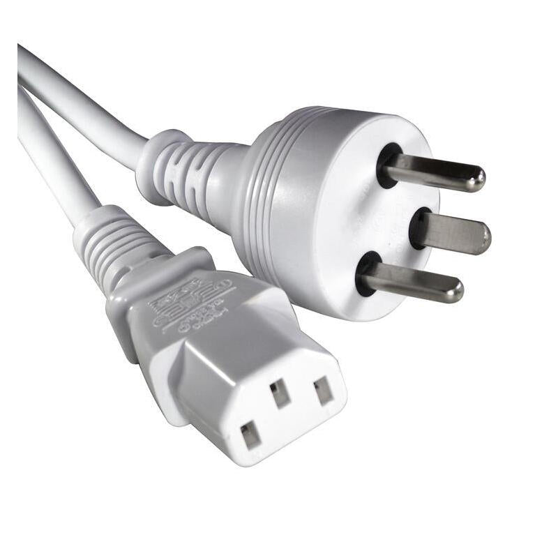 Roline Power Cable K-It (Dk) To C13. White. 6.0m