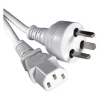 Roline Power Cable K-It (Dk) To C13. White. 6.0m