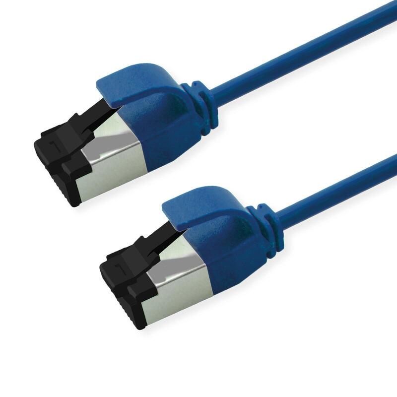 Roline S Ftp Cable De Red Kat.8.1, Slim, Poe, Blau, 1m