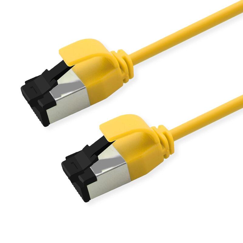 Roline S Ftp Cable De Red Kat.8.1, Slim, Poe, Gelb, 0,5m