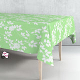 Rollo De Hule Mantel Hojas Verde Claro 140cm X 25m Exma