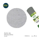 Rollo De Mosquitera, Gris, 1 X 30 M