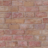 Rollo Papel Pintado Alta Calidad Ladrillo Rojo 0,53 X 10 M