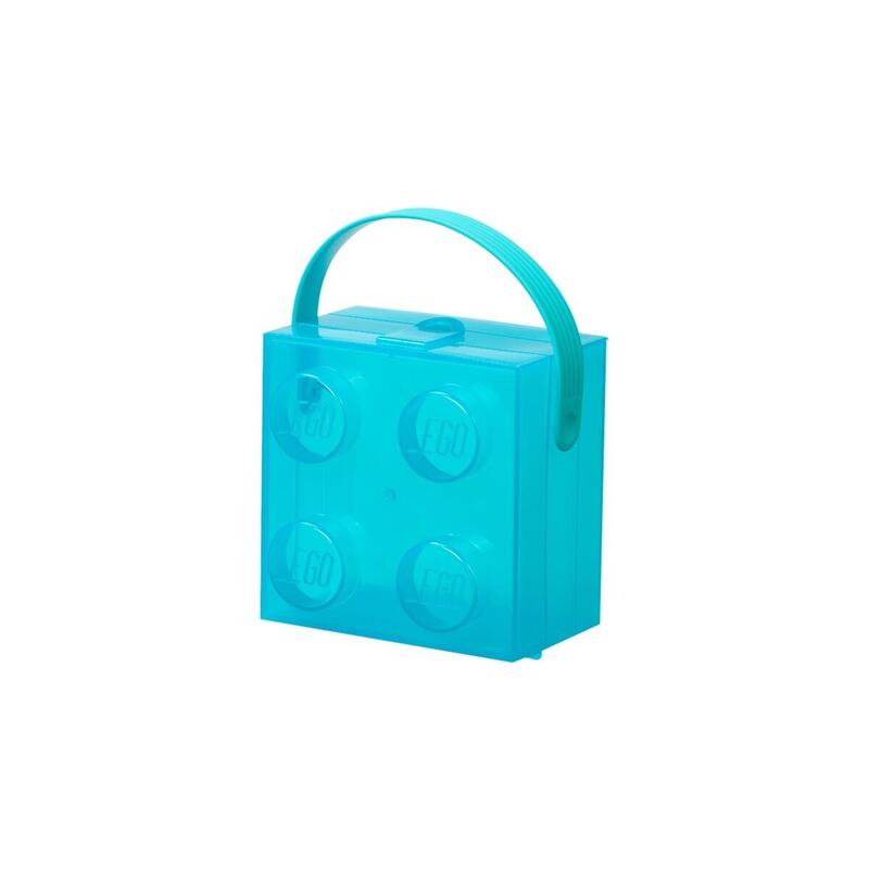 Room Copenhagen Caja Lego Con Asa, Caja De Almacenamiento Azul Claro/Transparente 40240010