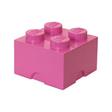 Room Copenhagen Lego Storage Brick 4 Rosa, Caja De Almacenamiento (Rosado)