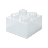 Room Copenhagen Lego Storage Brick 4 Top Lid Glitter, Caja De Almacenamiento Transparente 40090803