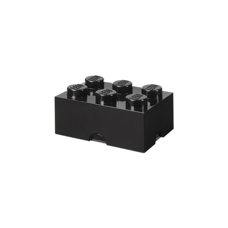 Room Copenhagen Lego Storage Brick 6, Caja De Almacenamiento Negra 40000803