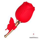 Rosa Con Succión Y Mariposa Con Vibración