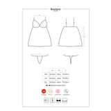 Rosalyne Babydoll Y Tanga Rojo Talla (Interno):S/M