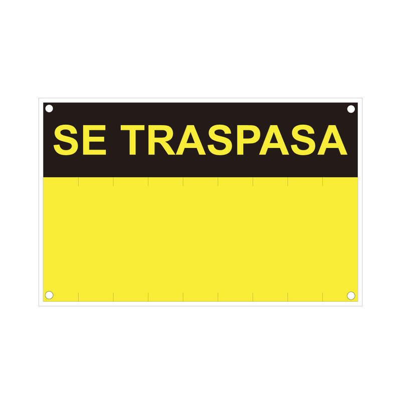 Rotulo "Se Traspasa" (Pvc 0.4mm) 35x45cm Normaluz