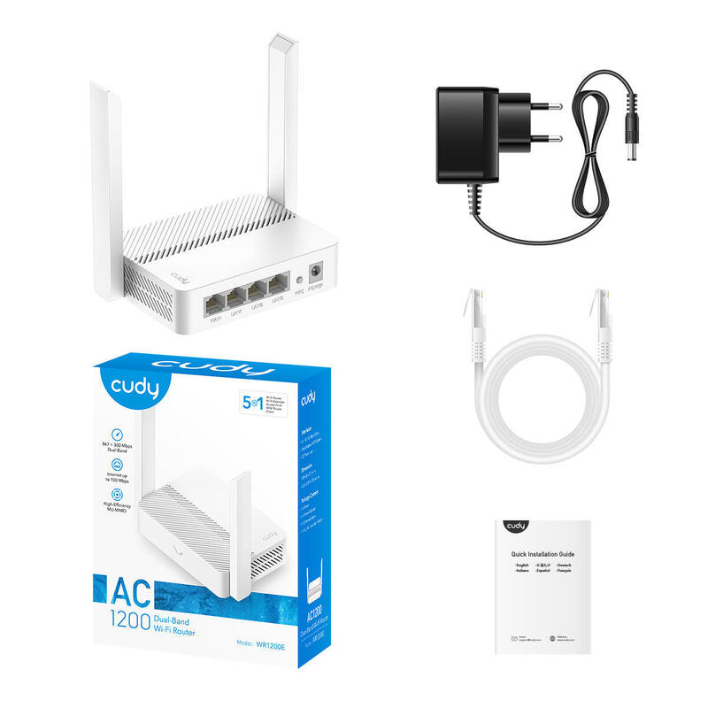 Router Cudy Ac1200 Wi-Fi