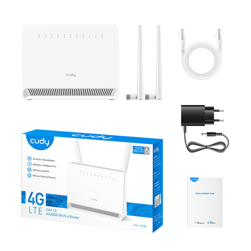 Router Cudy Lt15e Gigab It Ax3000 4g Lte Sim