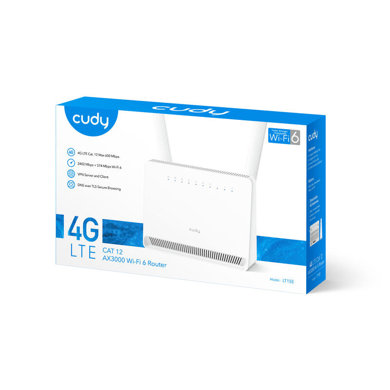 Router Cudy Lt15e Gigab It Ax3000 4g Lte Sim