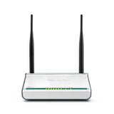 Router Modem Adsl2+ Inalámbrico Tenda W300d 802.11b/G/N 300mbps 2 Antenas 5dbi 1xrj11 4xrj45 10/100