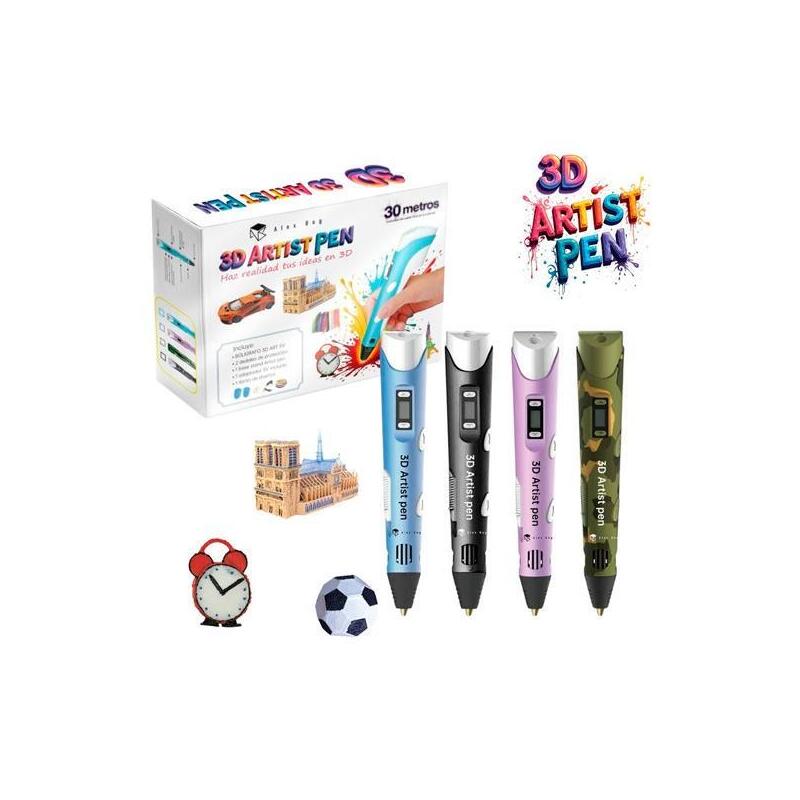 Roymart 3d Artist Pen C/ 6 Colores De Recambios 4 Colores