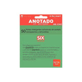 Roymart Bloc Notas Adhesivas Inteligentes Removibles Transparentes 50h 76x76mm Acetato Verde Flúor