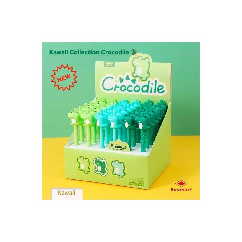 Roymart Bolis Cocodrilo Click Pen 3 Colores Expositor De 36 Surtidos