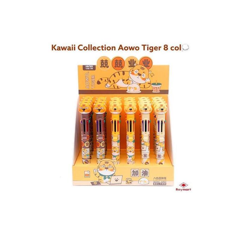 Roymart Bolis De 8 Colores Tiger Expositor De 24 Surtidos