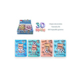Roymart Libretas 3d Futbol And Bear 80h Decoradas A5 80gr 4 Diseños Expositor 12 Ud