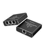 Qoltec 52294 Splitter Ethernet Mini Switch 1x3 Rj45 1000mb S Usb C Aluminium