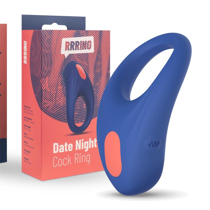 Anillo Para El Pene Rring Date Night  Con Vibración Usb Silicona