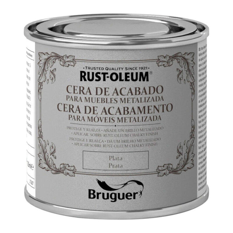 Rust-Oleum Chalky Finish Cera Para Muebles Plata 0,125l 5397504 Bruguer