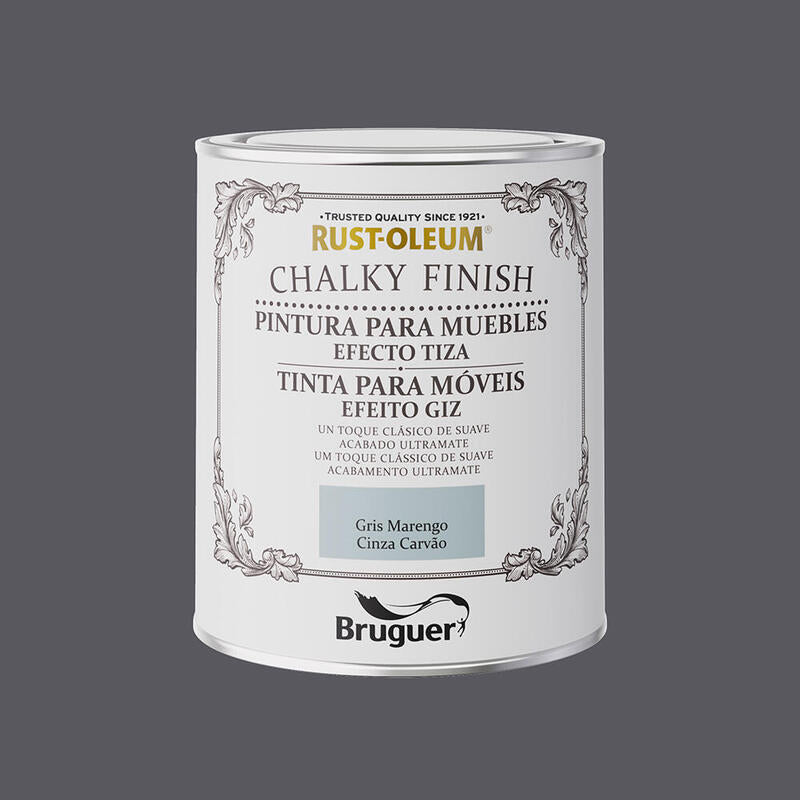 Rust-Oleum Chalky Finish Muebles Gris Marengo 0,750l 5733887 Bruguer