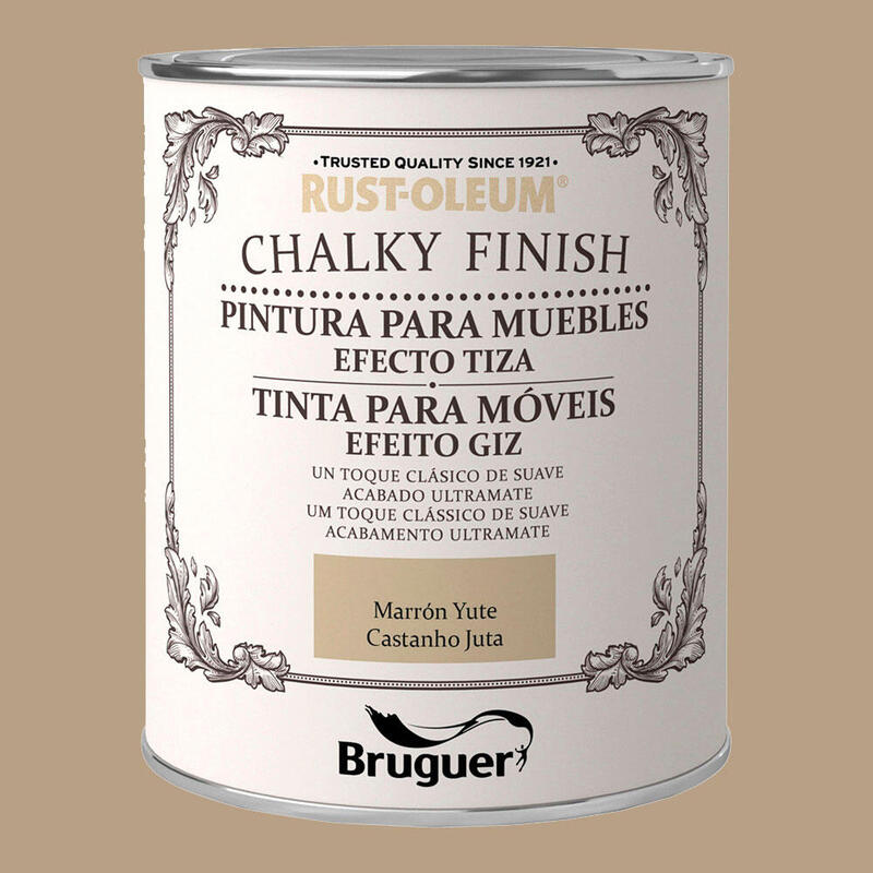 Rust-Oleum Chalky Finish Muebles Marron Yute 0,750l 5397544 Bruguer