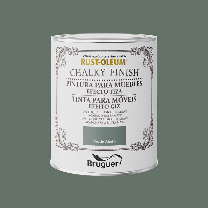 Rust-Oleum Chalky Finish Muebles Verde Abeto 0,750l 5733889 Bruguer