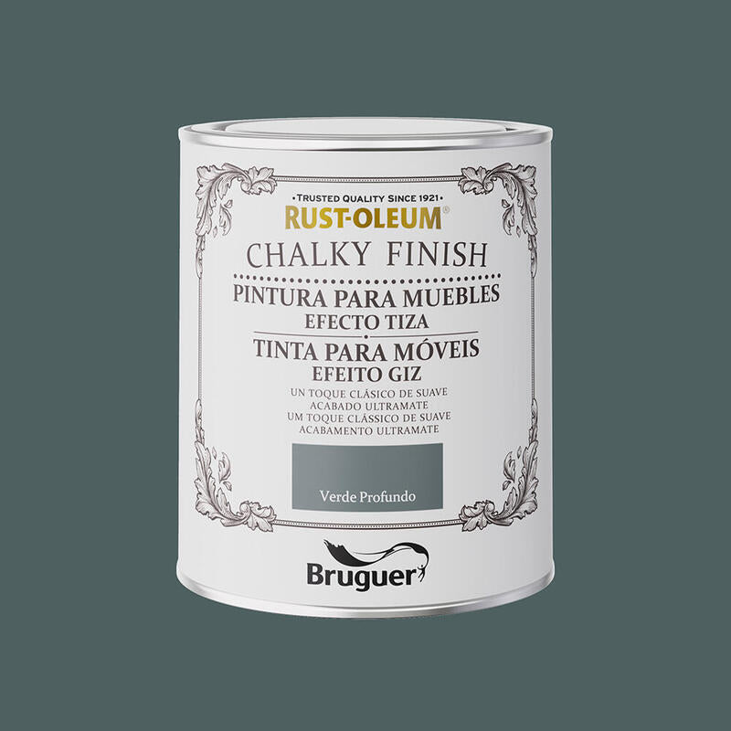 Rust-Oleum Chalky Finish Muebles Verde Profundo0,750l 5733890 Bruguer