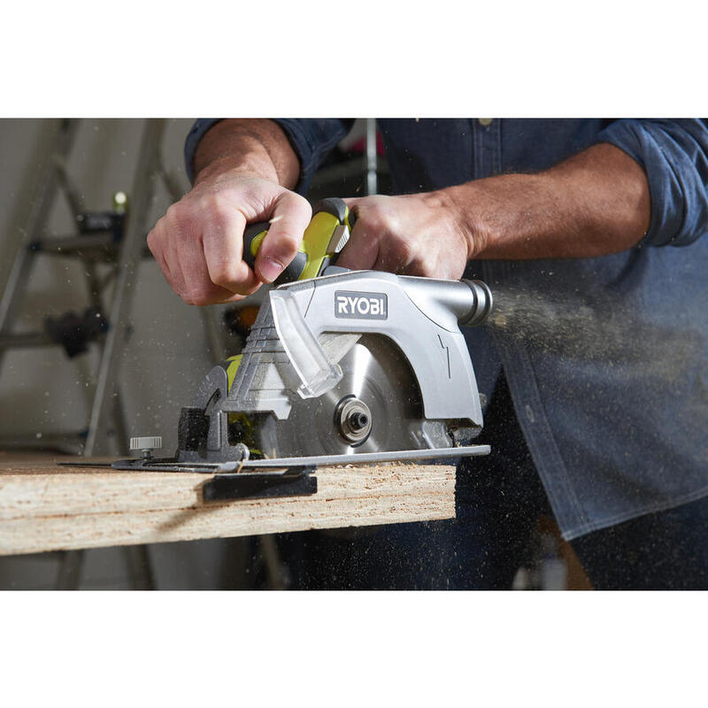 Sierra Circular Inalámbrica Ryobi One+ R18cs-0, 18 Voltios Verde/Negro, Sin Batería Ni Cargador 5133002338