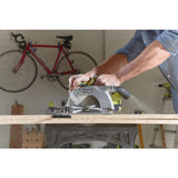 Sierra Circular Inalámbrica Ryobi One+ R18cs-0, 18 Voltios Verde/Negro, Sin Batería Ni Cargador 5133002338
