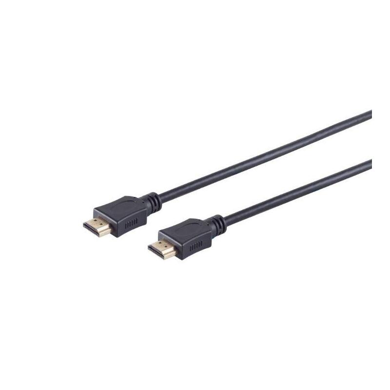 S-Conn Cable De Conexión, Hdmi Conector Macho/Conector Macho, 4k, 1,5m, Schwar
