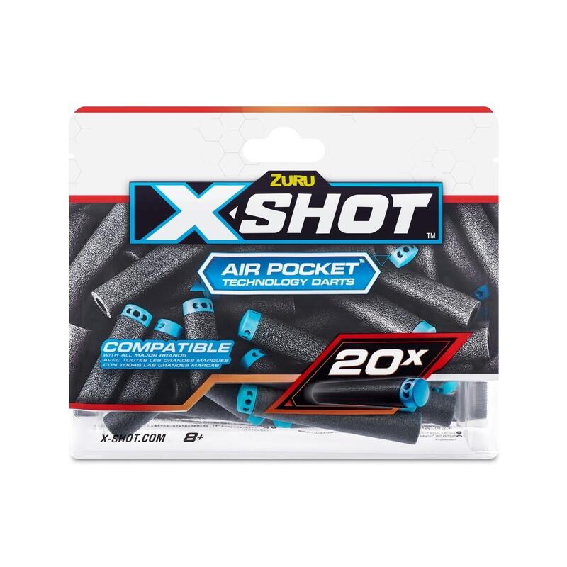 S001-X-Shot- Excel 20pk  Refill Darts Foilbag,Bu