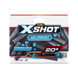 S001-X-Shot- Excel 20pk  Refill Darts Foilbag,Bu