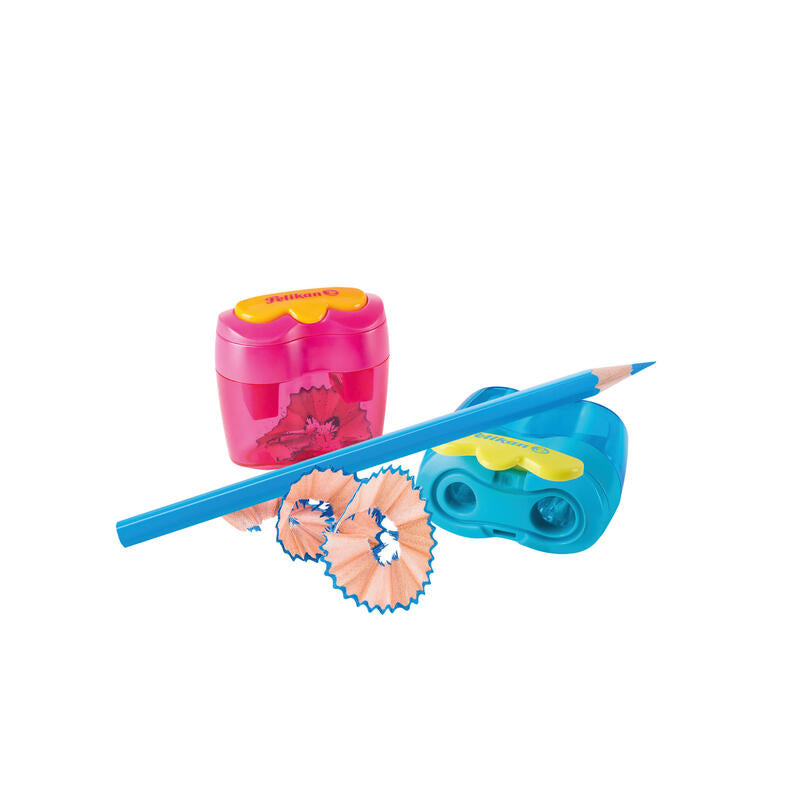 Sacapuntas Doble Lata Pelikan Flower Af Rosa
