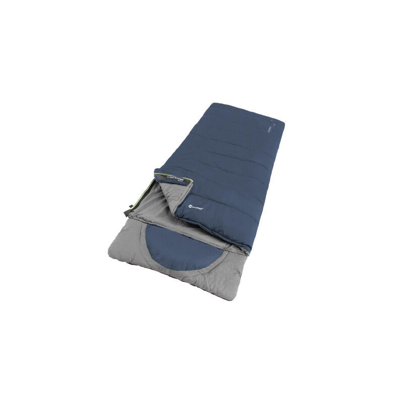 Saco De Dormir Outwell Contour Lux Cremallera Izquierda Azul Profundo