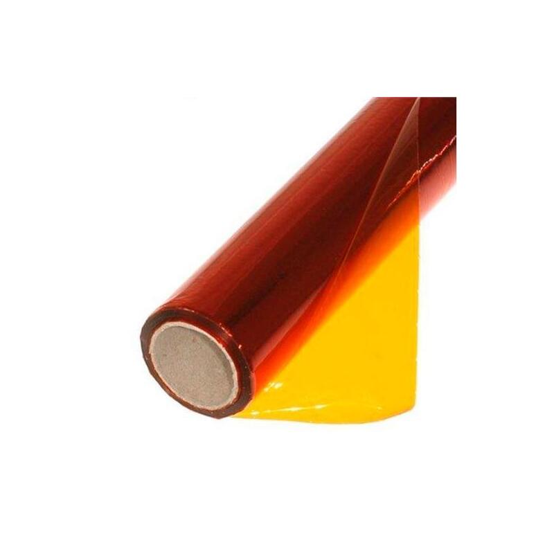 Sadipal Papel Celofán Pliegos Microperforado Rollo 25h 50x65cm Naranja
